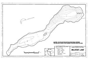 Contour map for MCLEESE LAKE, British Columbia