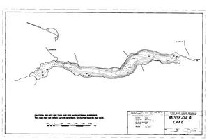 Contour map for MISSEZULA LAKE, British Columbia