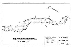 Contour map for MISSEZULA LAKE, British Columbia