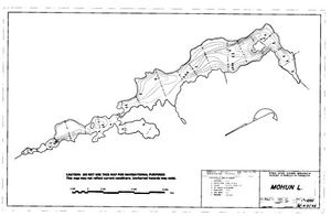 Contour map for MOHUN LAKE, British Columbia