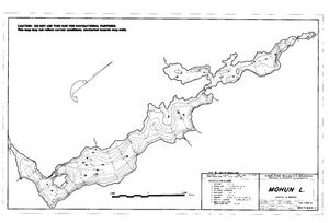 Contour map for MOHUN LAKE, British Columbia