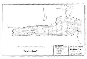 Contour map for MCBRIDE LAKE, British Columbia