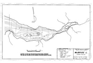 Contour map for MCBRIDE LAKE, British Columbia