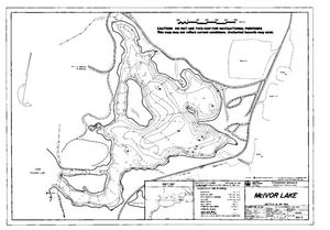 Contour map for Campbell Lake, British Columbia
