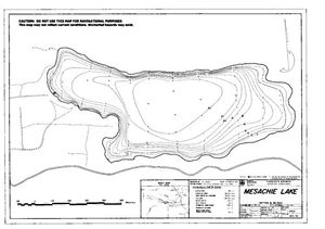 Contour map for MESACHIE LAKE, British Columbia