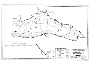 Contour map for MEZIADIN LAKE, British Columbia