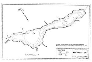 Contour map for MUCHALAT LAKE, British Columbia