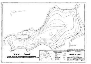 Contour map for MIRROR LAKE, British Columbia
