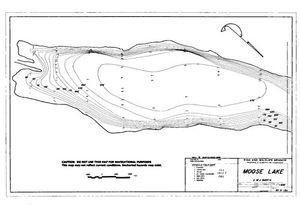 Contour map for Fraser River, British Columbia