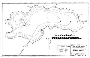 Contour map for NULKI LAKE, British Columbia