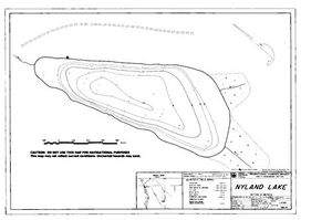 Contour map for NYLAND LAKE, British Columbia