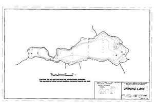 Contour map for ORMOND LAKE, British Columbia