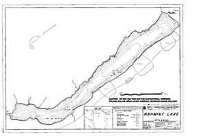 Contour map for NAHMINT LAKE, British Columbia