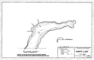 Contour map for NIMPO LAKE, British Columbia