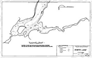 Contour map for NIMPO LAKE, British Columbia