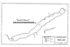 Contour map for PASS LAKE, British Columbia