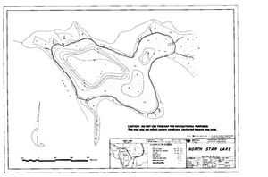 Contour map for NORTH STAR LAKE, British Columbia