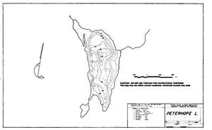 Contour map for PETER HOPE LAKE, British Columbia
