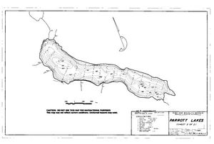Contour map for PARROTT LAKES, British Columbia