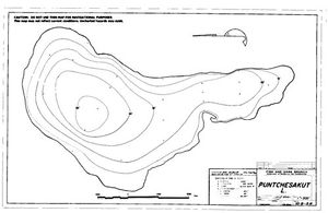 Contour map for PUNTCHESAKUT LAKE, British Columbia