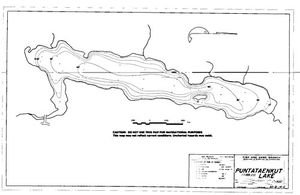 Contour map for PUNTATAENKUT LAKE, British Columbia