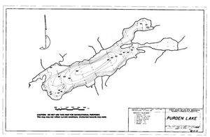 Contour map for PURDEN LAKE, British Columbia
