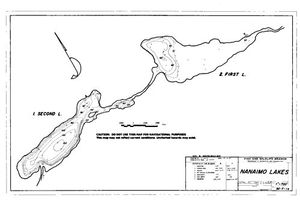 Contour map for Nanaimo River, British Columbia