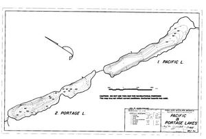 Contour map for PORTAGE LAKE, British Columbia