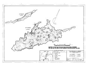 Contour map for OYAMA LAKE, British Columbia