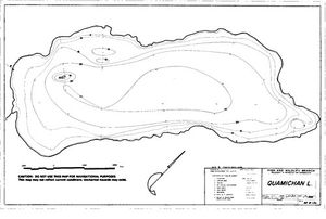 Contour map for QUAMICHAN LAKE, British Columbia