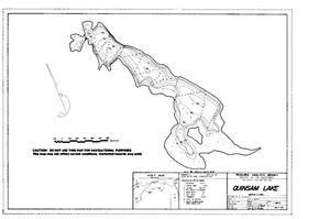 Contour map for QUINSAM LAKE, British Columbia