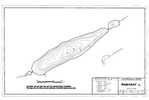Contour map for RAMPART LAKE, British Columbia