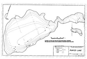 Contour map for PUNTZI LAKE, British Columbia