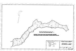 Contour map for SCHOEN LAKE, British Columbia
