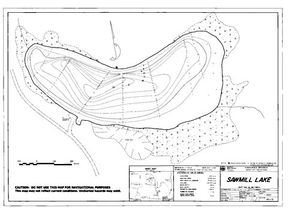 Contour map for SAWMILL LAKE, British Columbia