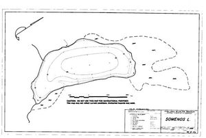 Contour map for SOMENOS LAKE, British Columbia