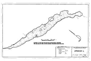 Contour map for SPANISH LAKE, British Columbia