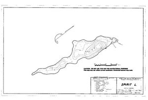 Contour map for SPIRIT LAKE, British Columbia