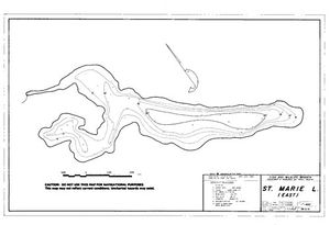 Contour map for STE. MARIE LAKE, British Columbia