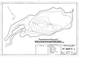 Contour map for St. Mary River, British Columbia