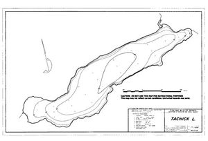 Contour map for TACHICK LAKE, British Columbia