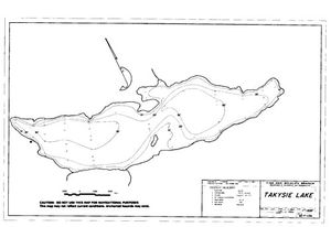 Contour map for TAKYSIE LAKE, British Columbia