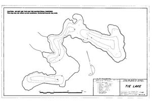 Contour map for TIE LAKE, British Columbia