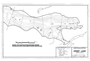Contour map for Sooke River, British Columbia