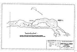 Contour map for SWAN LAKE, British Columbia