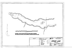 Contour map for SPROAT LAKE, British Columbia