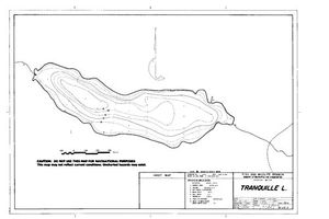 Contour map for TRANQUILLE LAKE, British Columbia