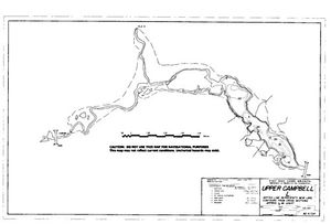Contour map for Elk River, British Columbia