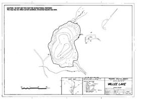 Contour map for VALLEE LAKE, British Columbia