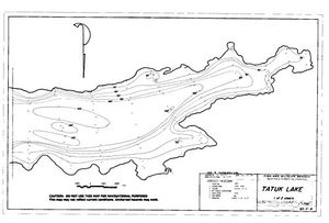Contour map for TATUK LAKE, British Columbia